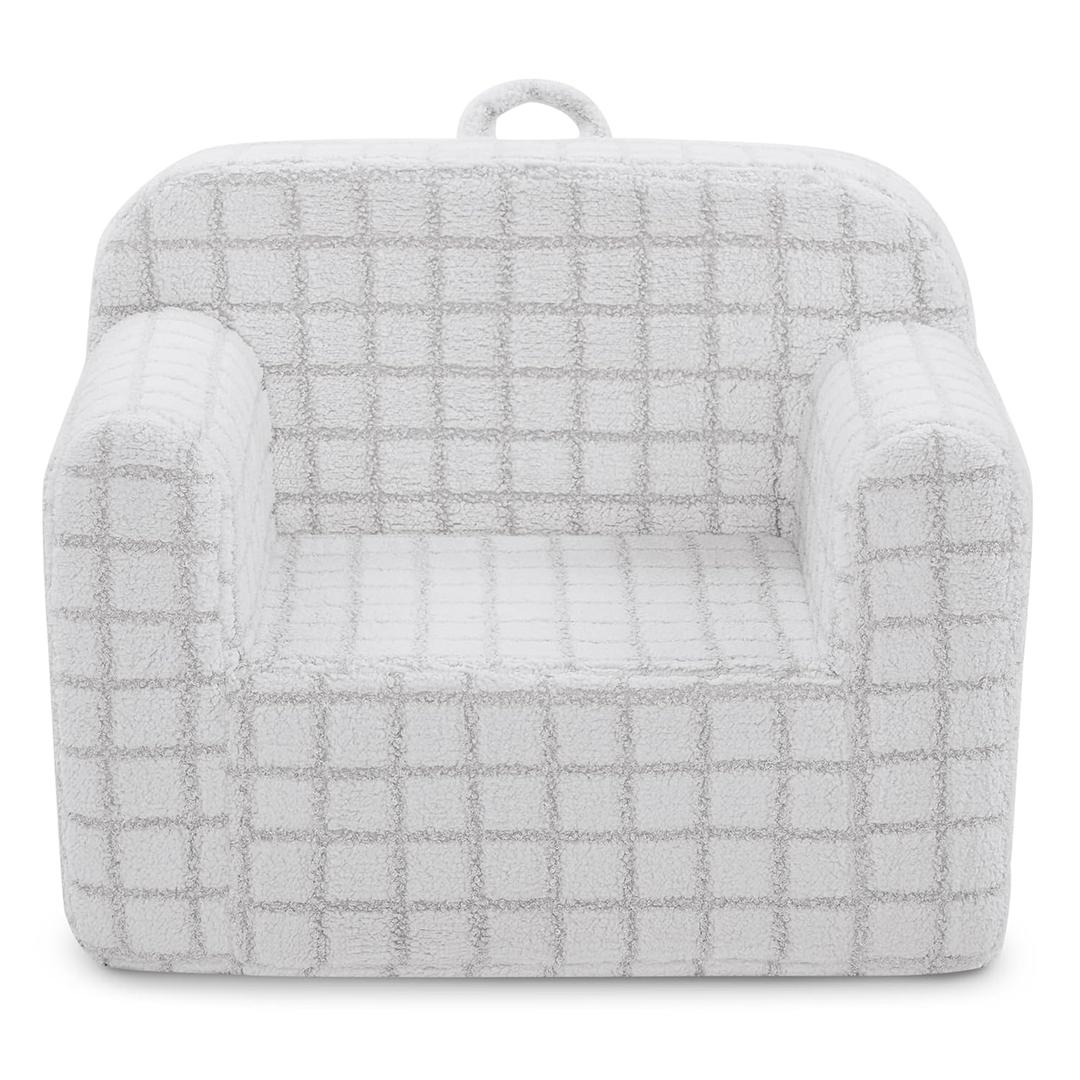 Delta Children Checkered Cozee Chair, Grey