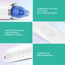 VOYOR Blackhead Remover Pore Vacuum - Electric Face Vacuum Pore Cleaner Acne White Heads Removal with 6 Suction Heads (BR410)