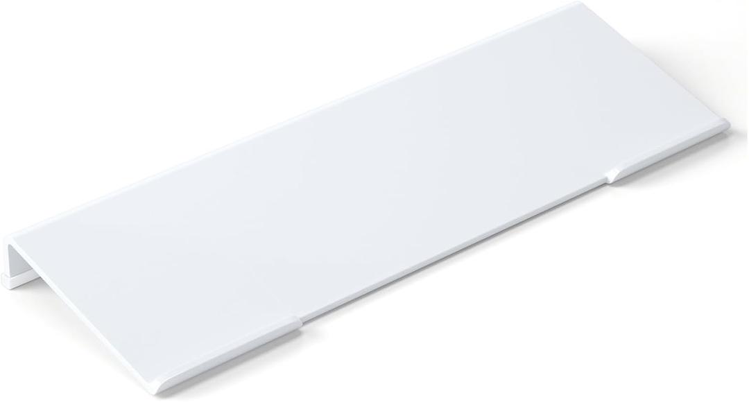 Richboom Acrylic Tilted Computer Keyboard Holder for Easy Ergonomic Typing, Keyboard Stand for Office Desk, Home, School, White