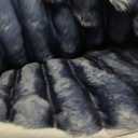 Intelligent Design Twin Comforter Set, Plush Bedding, Microfiber Reverse, 2 Piece, Lightweight, Super Soft Ribbed Velvet Comforter 1 Sham, All Season Fluffy Bed Set, Avril, Twin/Twin XL Blue Ombre