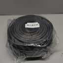 ToLanbbt Garage Door Bottom Rubber Seals 10 FT Garage Door Weather Stripping Kit Seal Strip Replacement with 1/4" T Ends & 2 End Plugs, Universal U+O Ring Weatherproof Rubber Bottom Seal, Black