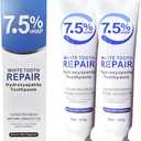 2 x [2 Pack] 7.5% nHAP Hydroxyapatite Toothpaste for Enamel Protection, Gentle Mint Toothpaste for Sensitive Teeth, Fluoride Free, Whitening & Fresh Breath (120g x 2)