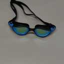 OMID Kids Swim Goggles, P2mini Polarized Swimming Goggles Comfortable for Age 6-14 (A9-mirrored Gold Lens Blackblue Frame)