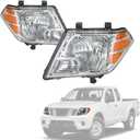 Headlights Assembly Replacement For Nissan Frontier 2009-2020, Replace 26060ZL40A 26060ZL40B, Amber