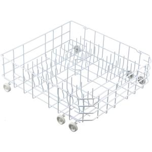 Atgestore Upgraded WD28X31819 WD28X10284 Dishwasher Rack Replacement Parts for GE Dishwasher Parts 22.2" x 20.7" Lower Rack ADW1100N10WW GE Dishwasher Bottom Dishrack Assembly Lower Dish Rack Wheels