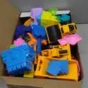 Beach Toys, 40Pcs Sand Toys with 4 Beach Construction Vehicles, 4 Collapsible Beach Bucket, Sand Castle Building Kit, Sand Molds, Shovel Set, Mesh Bag, Summer Outdoor Toys for Kids Ages 4-8 Years Old 