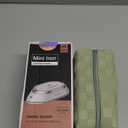 Newbealer Travel Iron with Global Voltage, 100-240V Mini Dry Iron for Clothes (No Steam), Max 300W, 60s Heat Up, 302 Non-Stick Ceramic Soleplate, 0.8lbs Ultra-Lightweight (Gold) (White)