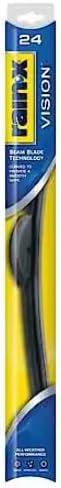 Rain-X 24'' Vision Wiper Blade, Standard Beam, All Weather Performance Curved Smooth Wipe (24)