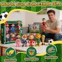 MLDVQJV 2026 World Cup Mascots Action Figures,4 Inch PVC World Football Mascot Toys, Cartoon Sports Figurines for Kids,Party Favors,Cake Toppers & Gifts for Fans(6PCS)