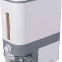 Sooyee 23 Lbs Rice Dispenser with Measuring Cup and One Drawer Food Storage Containers for Rice, Corn,Soybean & Oatmeal,Airtight, Moisture Proof