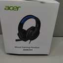 Acer Wired Gaming Headset for PS5, PS4, PC, Xbox Series X|S, Switch, Gaming Headphones with Noise Cancelling Microphone, LED Lights &50mm Speaker, 3.5mm Jack for Gaming, Black