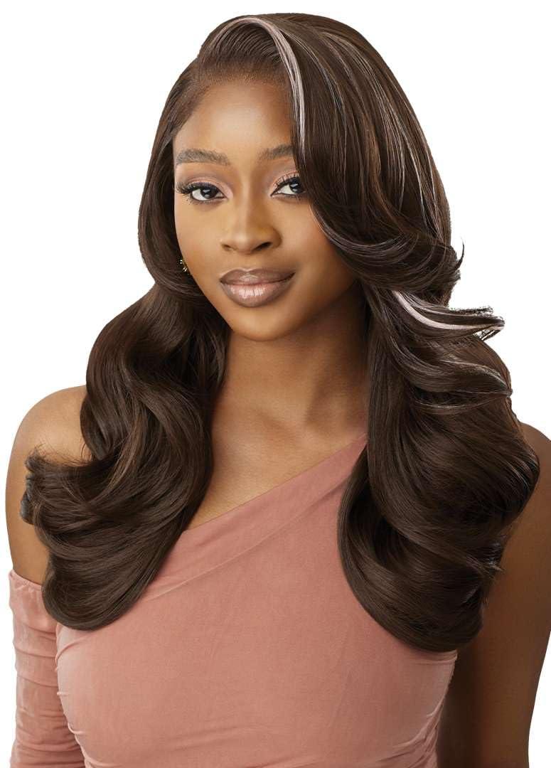 Outre Lace Front Wig - Perfect Hair Line 13X6 - Kihara (DRFF4/HONEY AUBURN)