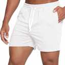 Deyeek 5.5 Inch Mens Pajama Shorts Sleep Cotton Lounge PJ Lightweight Elastic Waist Drawstring Nightwear Bottom with Pockets, XL