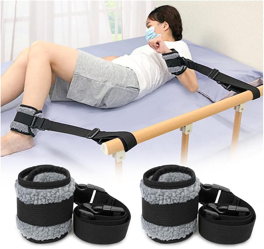 Zelen 2pcs Bed Limb Holders Hospital Bed Medical Restraints Patient Limb Holders for Hand, Feet, Ankle or Arm