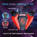 Laser Tag Set of 2, Lazer Tag Game with LED Score Display Vests for Kids,Teens & Adults, Birthday Gift Toys for Kids Ages 8 9 10 11 12+Year Old Boy & Girls