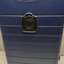 Wrangler Smart Spinner Hardside Luggage, 3 Piece Set, Navy Blue
