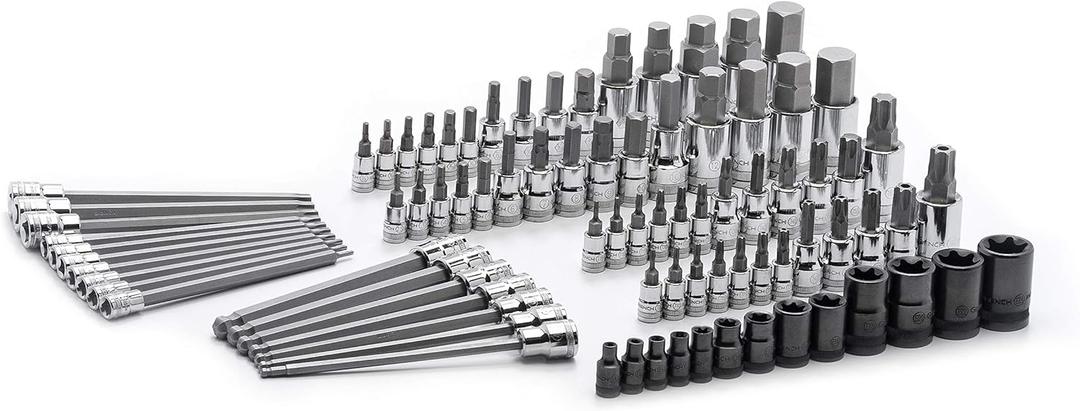 GEARWRENCH 84 Pc. Master SAE/Metric Hex And Torx Bit Socket Set - 80742