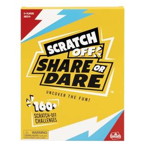 Goliath Scratch Off Share or Dare Game | Uncover The Fun | Complete Silly Challenges and Share Funny Stories | 160+ Challenges | 2+ Players, Ages 8+, Set of 7 Goliath Scratch Off Share or Dare Game | Uncover The Fun | Complete Silly Challenges and Share Funny Stories | 160+ Challenges | 2+ Players, Ages 8+, Set of 7