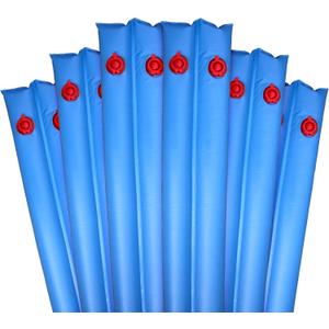 Robelle 8 ft. 6-Pack Heavy Duty Blue Double Chamber Pool Cover Weights, .33 MM Thick Vinyl, Pool Water Bags, Water Tubes