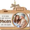 2 x Tiny Detalles Mothers Day Gifts for Mom from Daughter Son, 3-Layer Wooden Picture Frame Ornament, Birthday Gifts for Mom Mother in Law Step Mama, Custom Photo Keepsake
