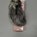 CJL HAIR Claw Clip Short Ponytail Hair Extensions DIY Bendable Metals Messy Bun Hair Piece for Wonen Wavy Curly Synthetic Fake Hairpieces Salt and Pepper