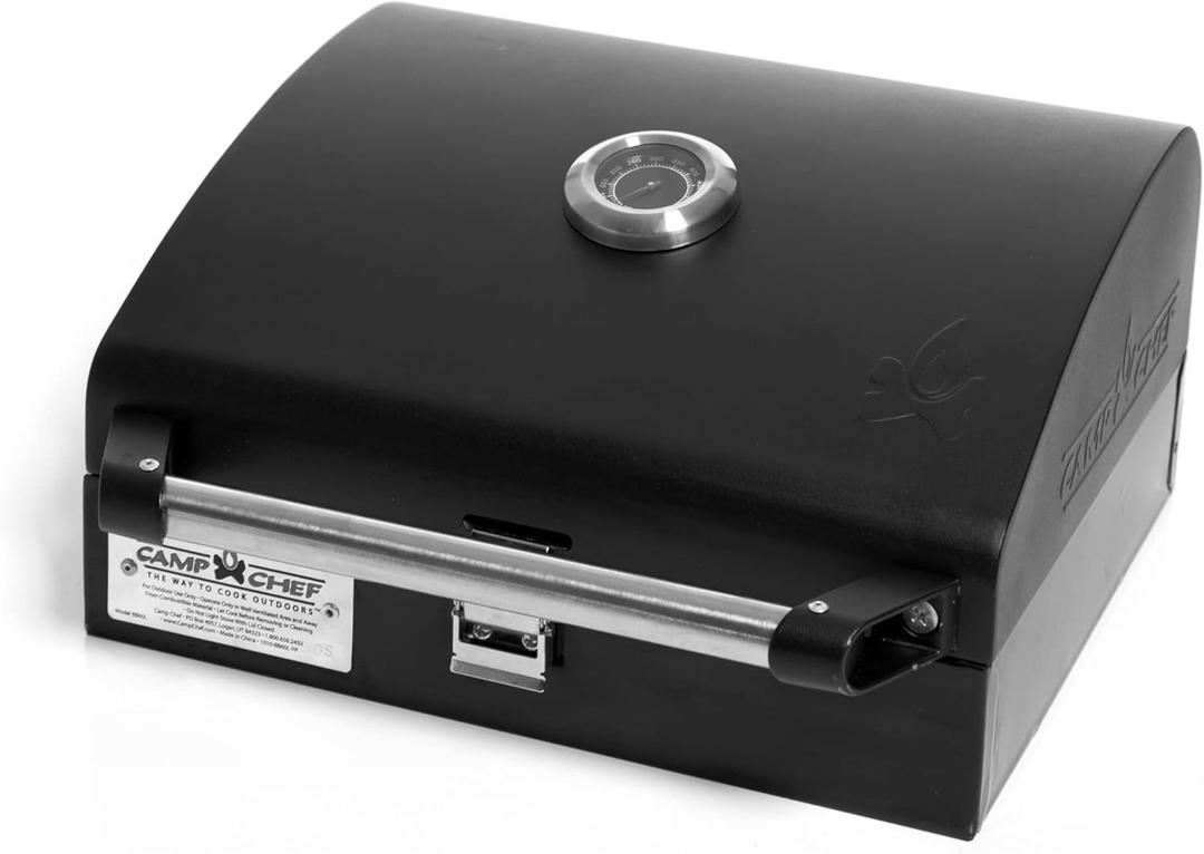 Camp Chef Deluxe BBQ Grill Box - Outdoor Grill Box for Grill Accessories - 14" x 16" - Black