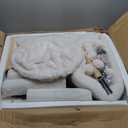 Feandrea Cat Tree with Litter Box Enclosure, 2-in-1 Modern Cat Tower, 55.1-Inch Cat Condo with Scratching Posts, Removable Pompom Sticks, Greige UPCT113G01