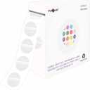 PARLAIM 0.5 inch Round Clear Circle Dot Sticker, 1000pcs Transparent Adhesive Label for Envelope, Cosmetic Box, Gift Bag, Translucent Wafer Package Seals