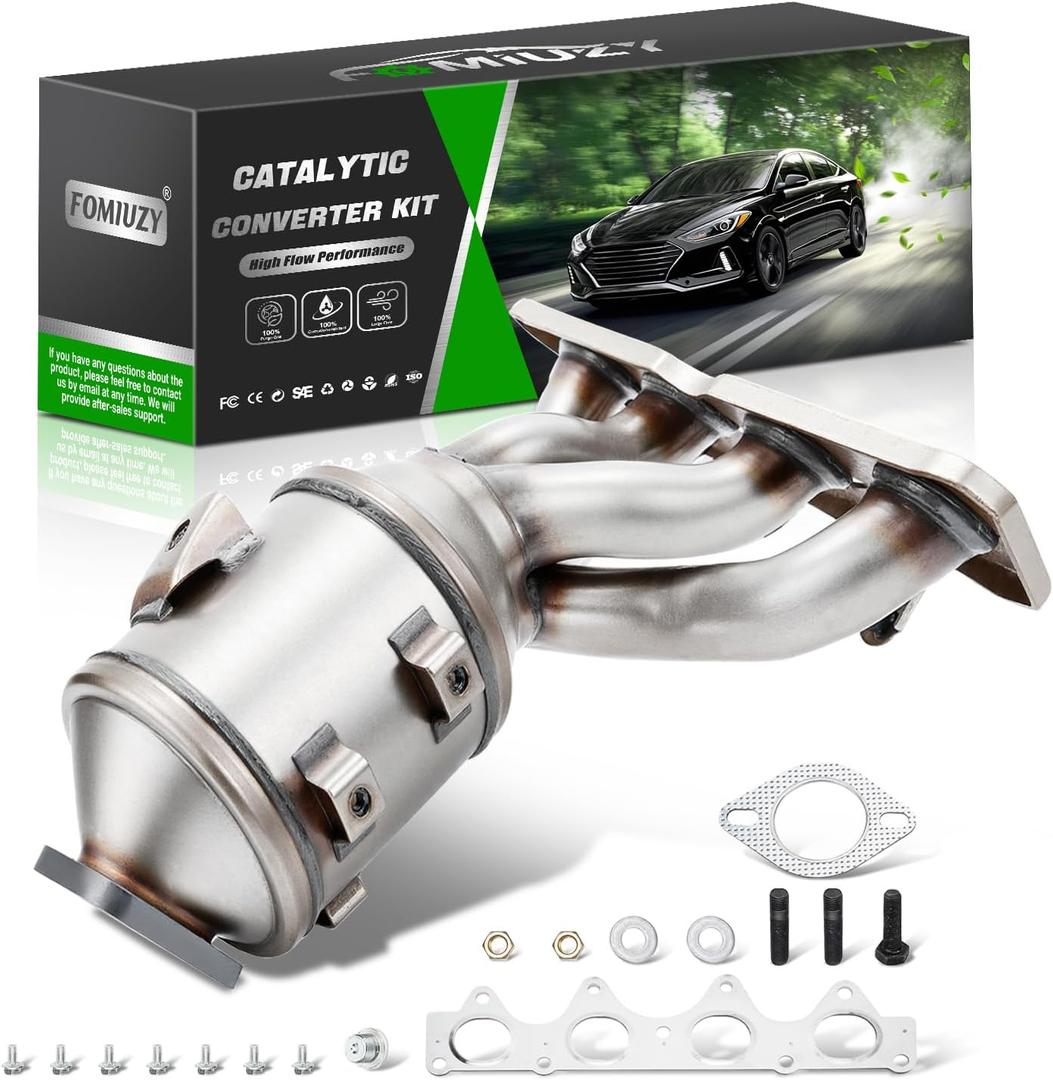 Catalytic Converter Kit Fit Hyundai Accent Veloster Kia Soul Rio 2012 2013 2014 2015 2016 2017 2018 2019 1.6L
