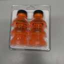 Reusable Soda Can Lids - 6-Pack Spill-Proof, Snap-On Covers for Freshness and Protection, Orange Can Toppers Set of 6