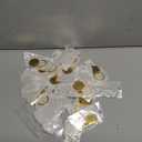 PATIKIL Stainless Steel Engraving Keychain Blanks, 30Pcs Metal Laser Engravable Stamping Blanks Key Ring Tags with Hanging Tag for DIY Keychain, Craft, Gold Tone(Round)