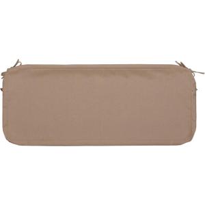 Magpie Fabrics Patio Bench Loveseat Cushion Covers (Replacement Cover only, No Insert!), Waterproof Fade Resistant Swing Cushion Slipcover with Ties(42x18x3 Inch, Khaki)