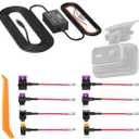 IIWEY Dash Cam Hard Wire Kit only Q5/N6 Model, 4 Meter Dashboard Camera Car Charger Cable Kit, 12V- 24V to 5V, Power Adapter with LP/Mini/ATO/Micro2 Fuse for Dash Cam