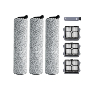 Roller Brush and Filter Replacement Compatible with Tineco iFloor 3/ Floor One S3 Cordless Vacuum Cleaner, Replacement Parts Include 3 Brush Rollers, 3 Filters