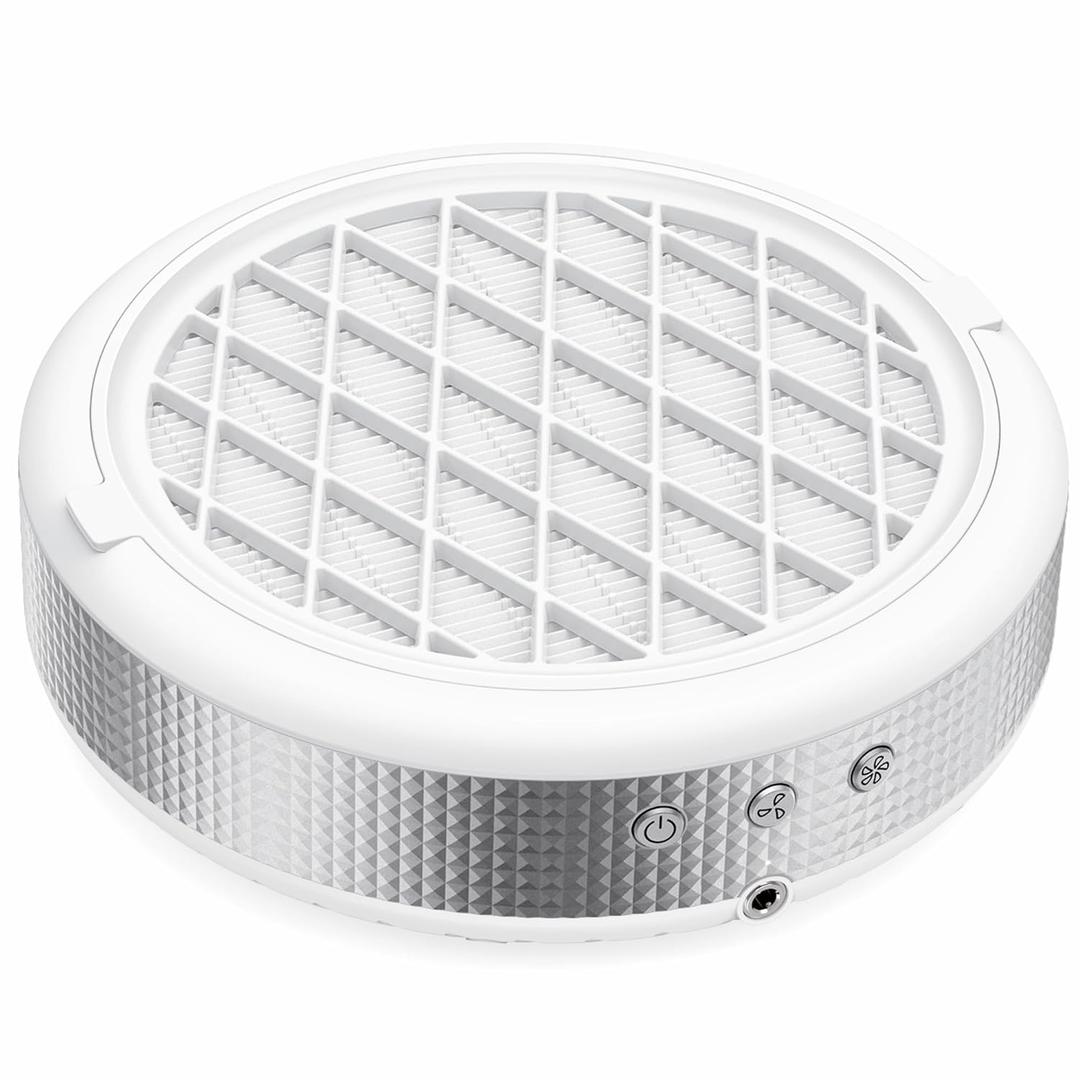 Nail Dust Collector, 7.8in Vacuum Area & 4 Speed Powerful Dust Collector Nail Tech with Reusable Filter, Nail Vacuum Fan Dust Suction Machine for Acrylic Gel Nail Polishing at Home & Salon