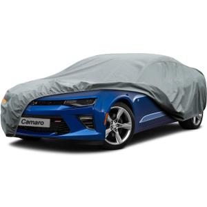 Kayme Heavy Duty Car Cover Custom Fit Chevrolet Chevy Camaro ZL1 SS Z28 LT LE LS (1982-2025), Waterproof All Weather for Automobiles, Full Exterior Covers Sun Rain UV Protection.