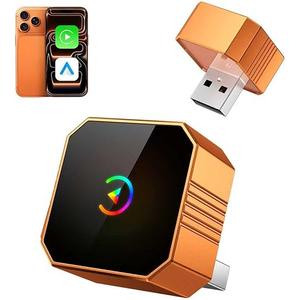 2026 Wireless CarPlay Adapter for iPhone & Android Wired to Wireless CarPlay & Android Auto Plug and Play Fast Auto Reconnect Stable Control Compatible for iOS 10+ & Android11+ Subwoofers