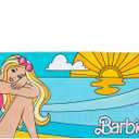 Barbie Super Soft Cotton Bath/Pool/Beach Towel, Barbiecore 58 in x 28 in, (Official Barbie Product) By Franco