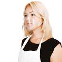 10 Masks Transparent Hygienic Open Face Shield for Foodservice, Hospitality, and Retail Anti-Fog, Reusable, Clear Face Mask with Chin Rests 