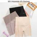 FINETOO High Waisted Tummy Control Underwear for Women Seamless Shapewear Panties Boy Shorts Ladies No Show Boxer Briefs (Small)