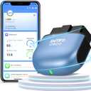 OBD2 Scanner Reader Bluetooth Wireless: Smart 1s Auto-Connect Clear Error Code Live Data Reset Diagnostic Tool for iPhone/Android Vehicle Voltage/Performance/Speed/Fuel Test AMTIFO B25