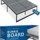 Meliusly Premium 10mm Bunkie Board Full Size (54x75'') Patent Pending Low Profile Bed Board Design - Breathable, Noise Minimizing, Moisture Resistant Bunkieboards, Low Profile Bed Support