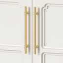 Rergy 10 Pack 5 Inch Gold Cabinet Pulls Heavy-Duty Kitchen Cabinet Handles, Rust-Resistant and Durable Drawer Pulls Zinc Alloy Hardware for Cupboard,Closet,Cabinets