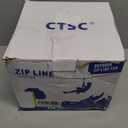 CTSC Zipline for Kids and Adult, Zip line Kits for Backyard with Stainless Steel Spring Brake, Cable Tensioning Kit, Safety Harness, 2 Tree Protectors and Full Set of Zip line Accessories