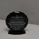 Qianwei Boss Gifts for Women Men - Black Crystal Appreciation Plaque Keepsakes Decor - Best Thank You Farewell Gifts, Christmas, Retirement, Birthday, Bosses Day Gift