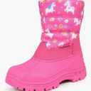 FANTURE Boys Girls Snow Boots Winter Waterproof Resistant Cold Weather Outdoor Shoes (Toddler/Little Kid) Size 13