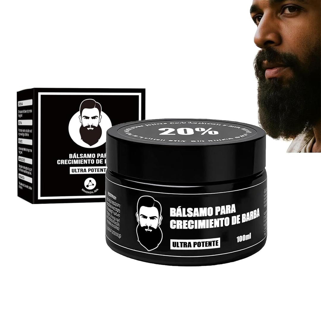 2025 NEW Para Barba, Crecimiento De Barba Para Hombre, Apolo Estimulante De Barba, Estimulante De Barba Apolo Ultra Potente, Apolo Balsamo Negro Moisturizes Strengthens Barba for Mens (1PCS)