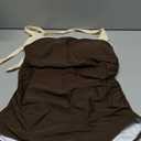 SUUKSESS Women Sexy Tummy Control One Piece Swimsuit Halter Retro Bathing Suit, Medium