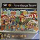 Ravensburger Christmas Market Charm  500 Piece Jigsaw Puzzle | Festive Stalls & Twinkling Lights | A Cozy Holiday Adventure