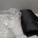 Yakamok 100% Blackout Curtains for Bedroom, 2 Thick Layers Thermal Insulated Grommet Total Blackout Drapes with Black Liner for Living Room (62Wx96L,Black, 2 Panels)